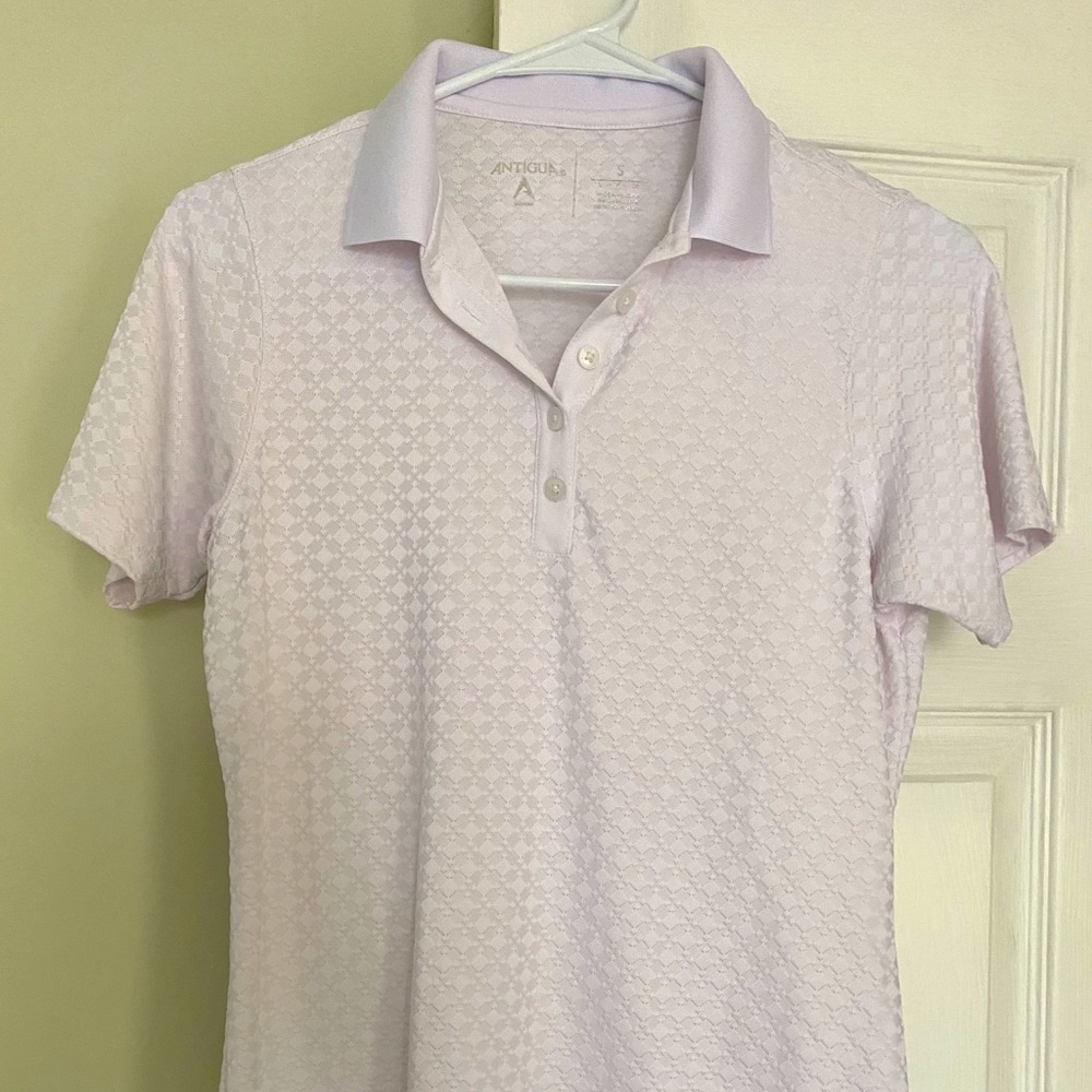 Antigua white women’s golf polo medium